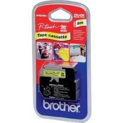 ORIGINAL Brother Nastro Nero su giallo M-K621BZ M-K621 9 mm x 8 m, non laminato