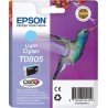 ORIGINAL Epson Cartuccia d'inchiostro ciano (chiaro) C13T08054011 T0805 ~350 Seiten 7,4ml