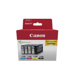 (PRONTA SPEDIZIONE) ORIGINAL Canon Multipack nero   ciano   magenta   giallo PGI-1500 9218B006 ~1300 Seiten